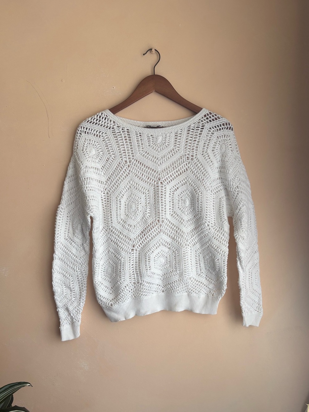 Cotton Open Knit Sweater